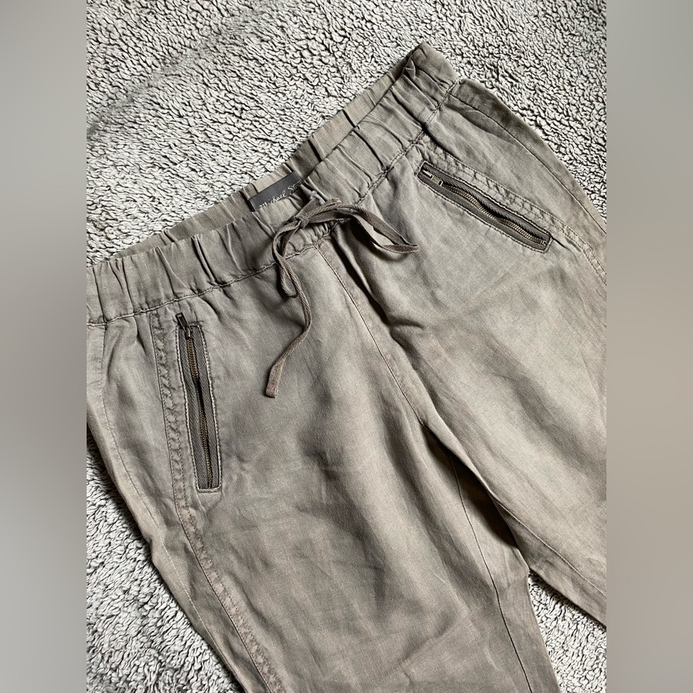 Michael Stars Tan Drawstring Pants - Picture 7 of 10